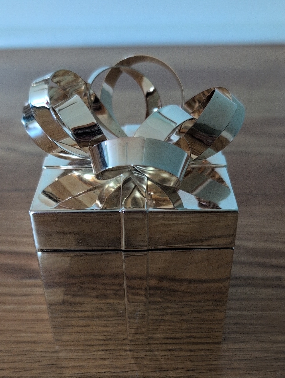 Silver Jewelry/Gift Box with Bow
